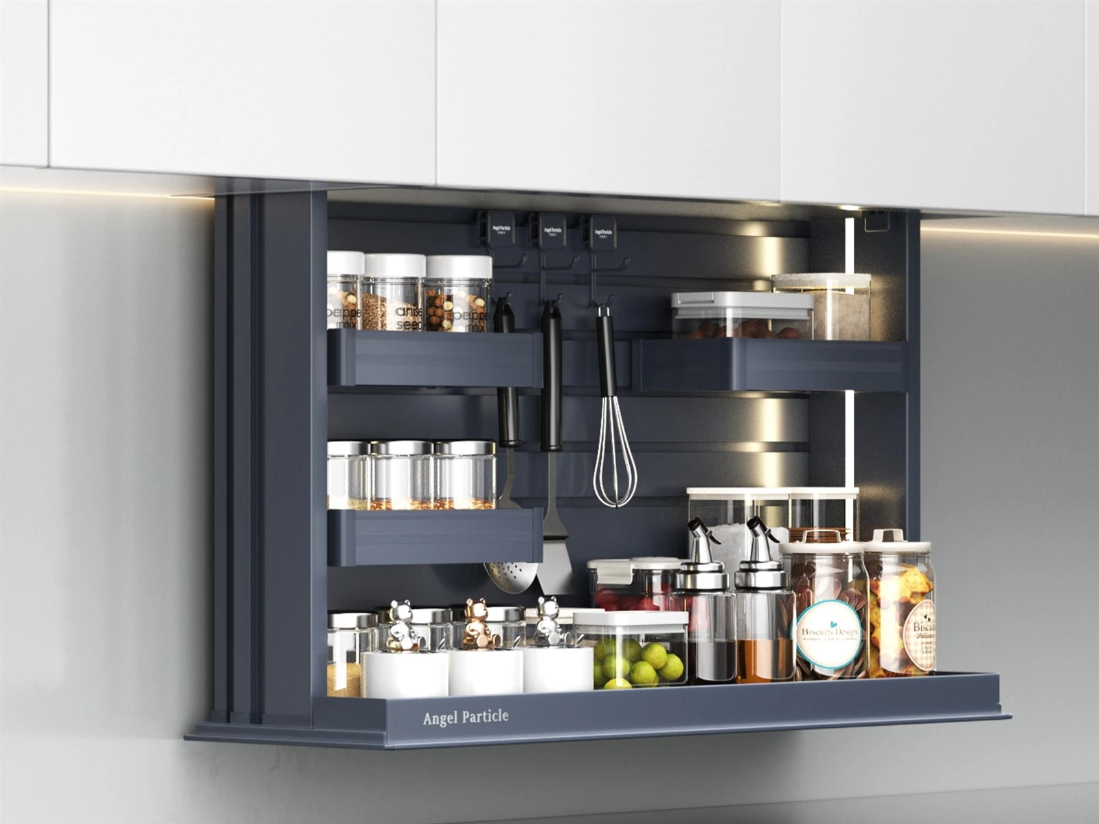 Electric lifting seasoning rack Electric lifting seasoning rack